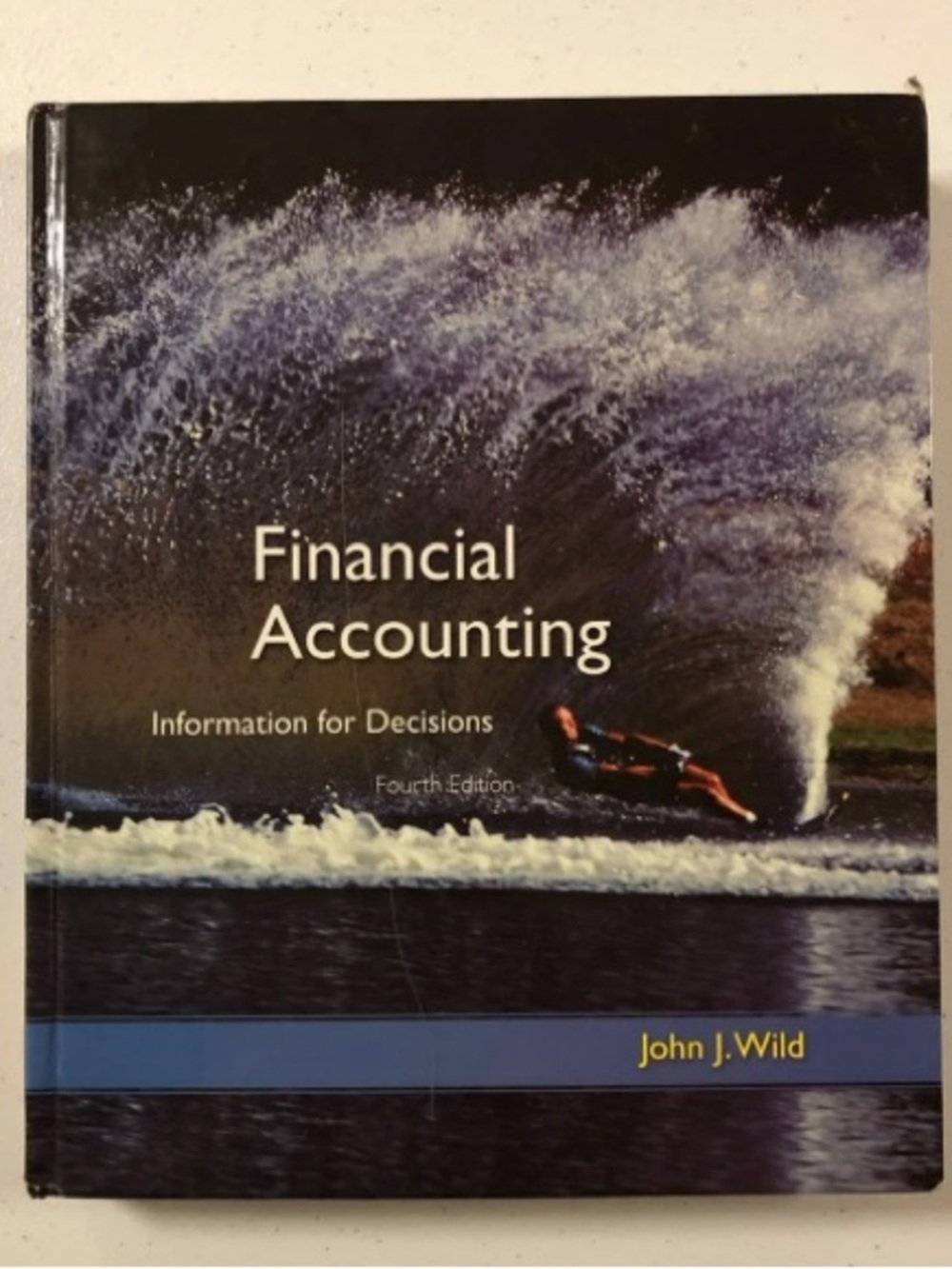 Financial Accounting Art Print in Blue and Black by